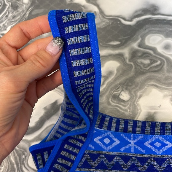 NWOT FP Movement Arrondi Fairisle Cami - Blue Combo - Size M/L - Picture 12 of 12